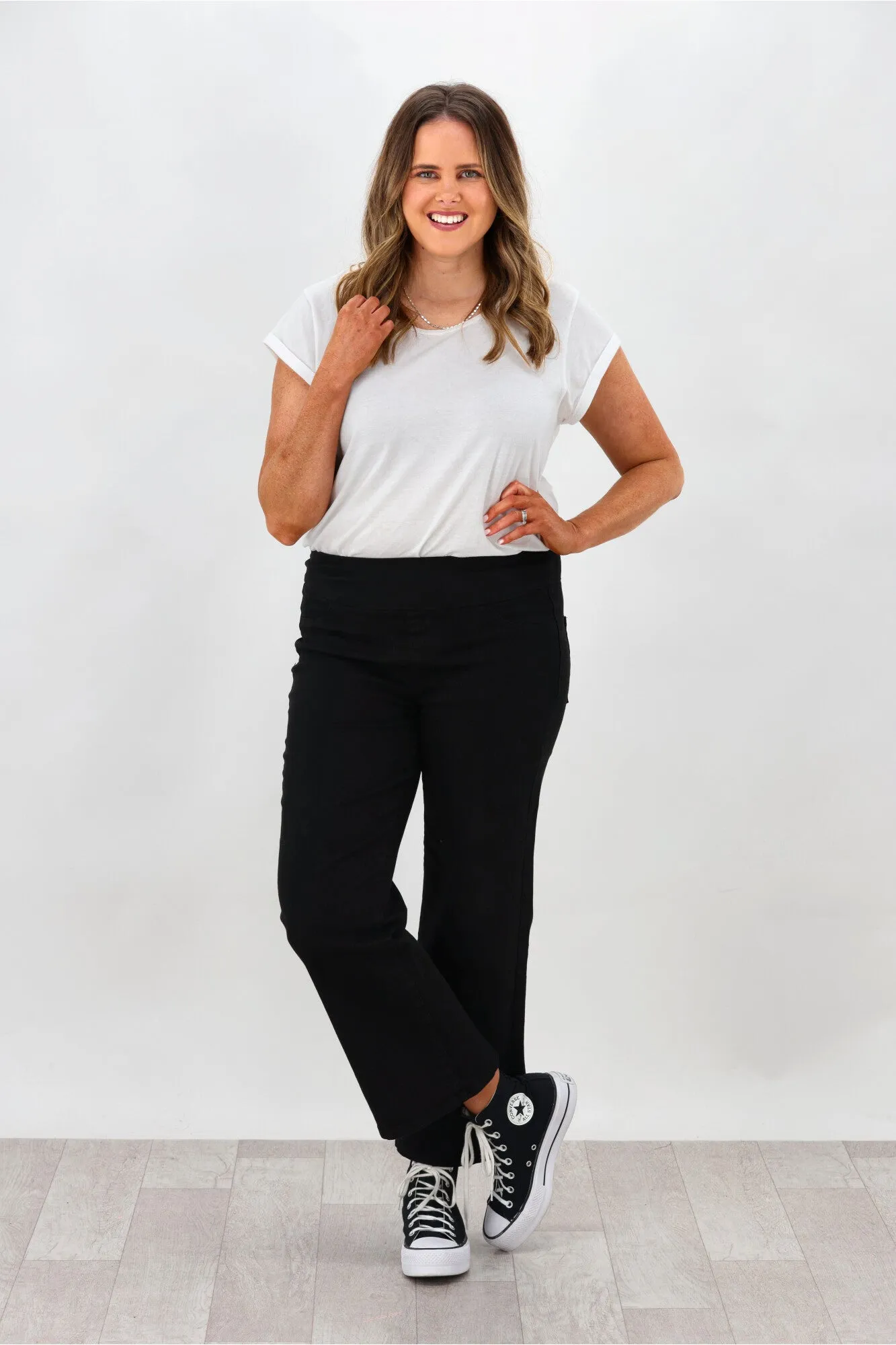 Betty Basics Nicola Bootleg Jean Dark Black