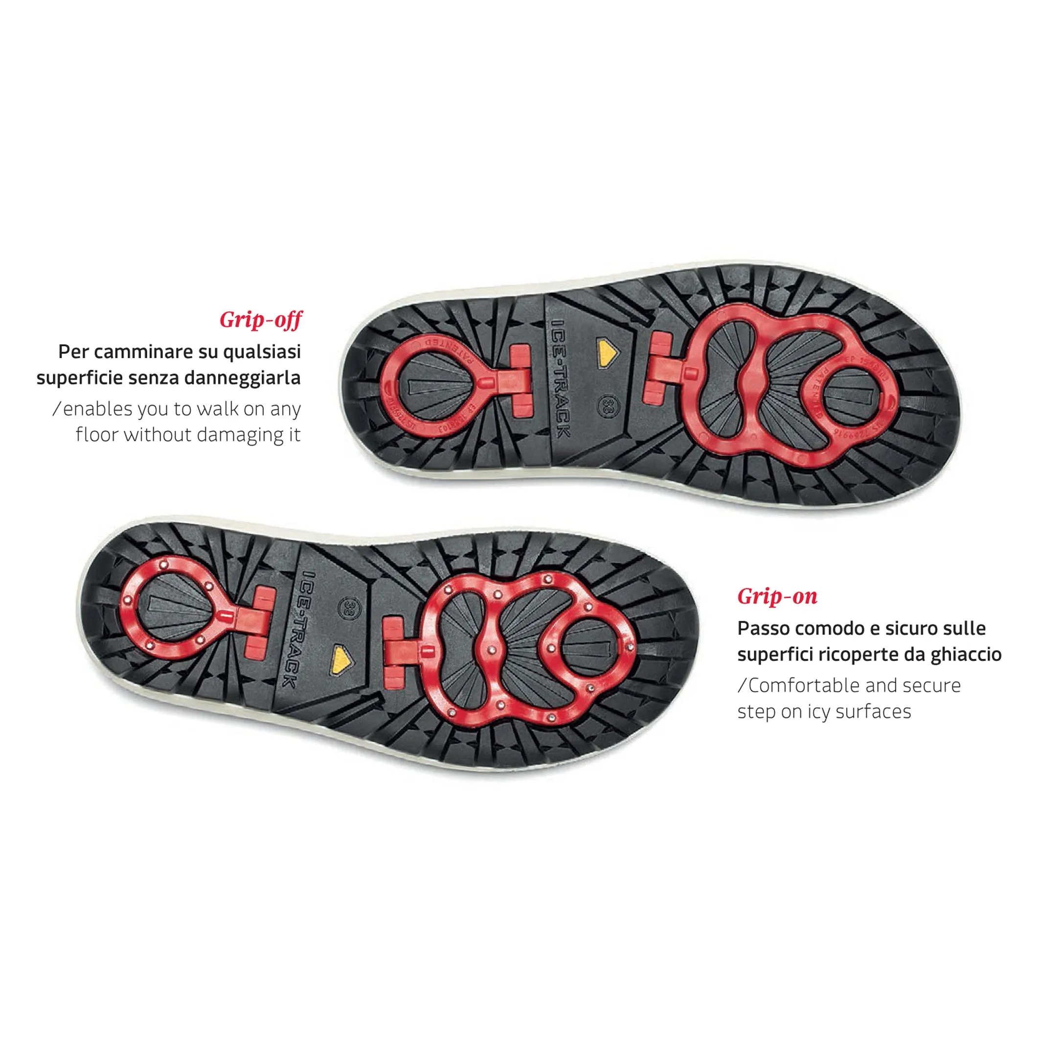 Portland OC Ice Grip Black - last one left - size 39