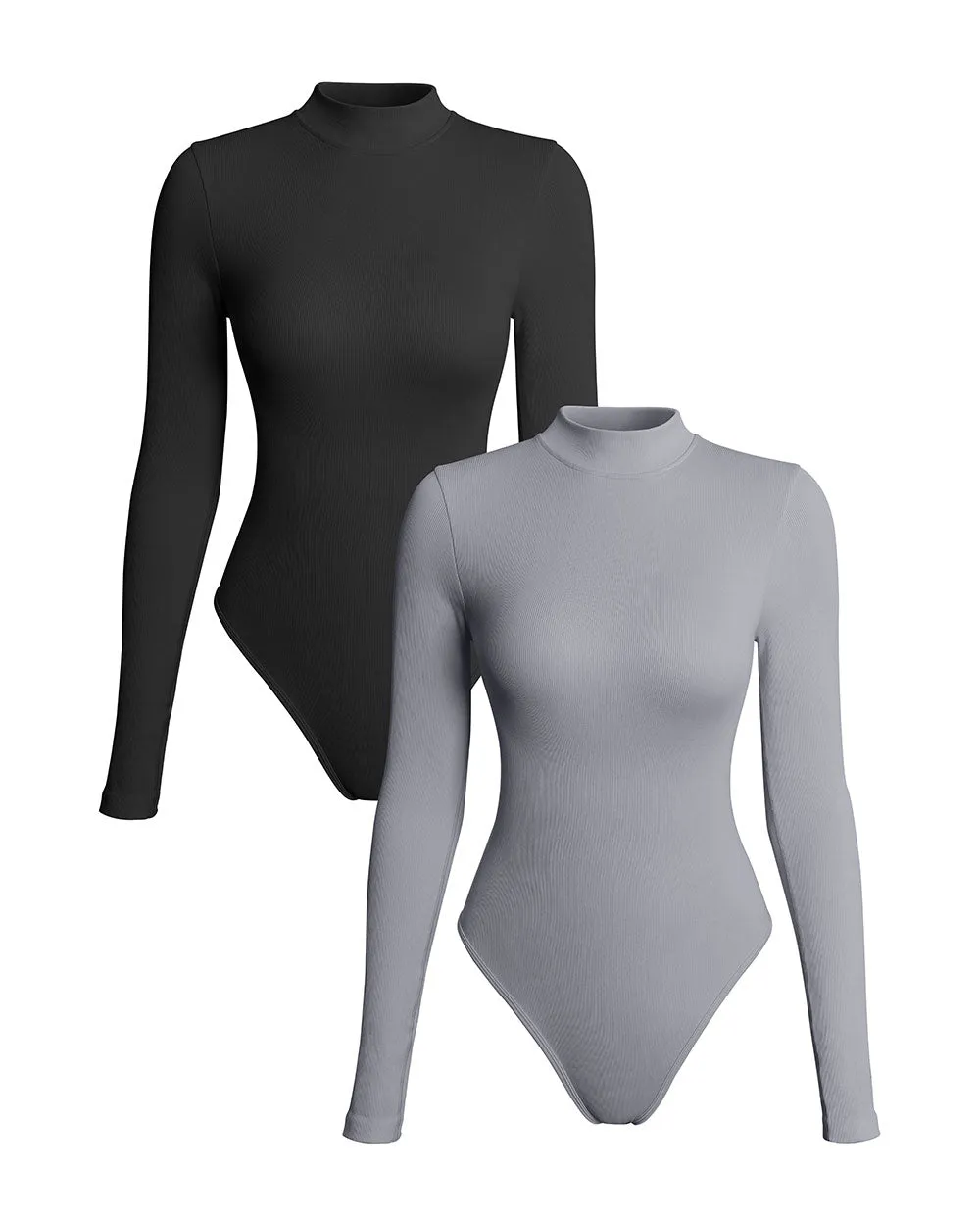 Turtle Neck Long Sleeve Bodysuits