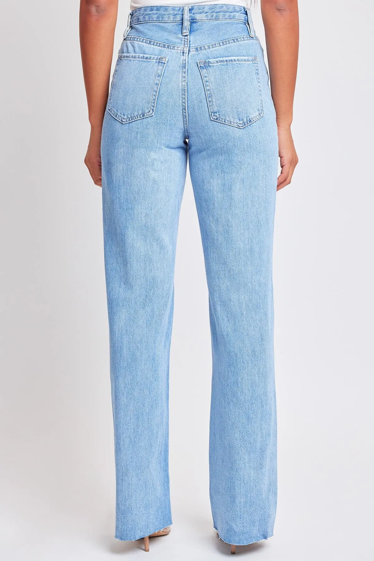 Women´s High Rise Wide Leg With Raw Hem